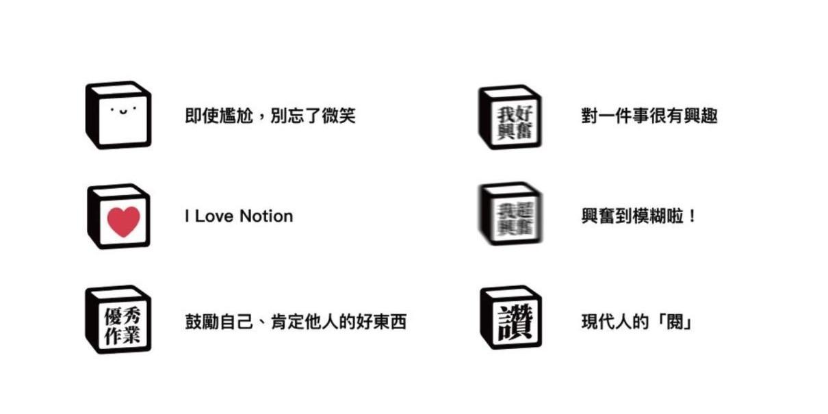 Notion Logo 心情字卡貼紙