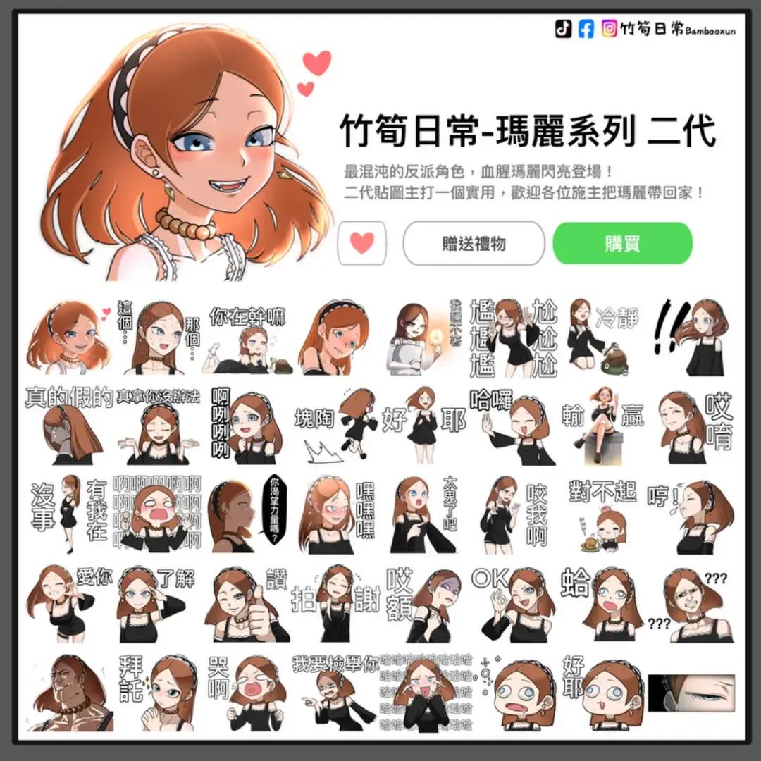 竹筍日常 血腥瑪麗貼圖