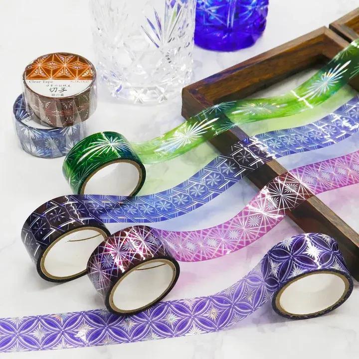 ZenPop Japan KAMIISO SANSYO SAIEN Kiriko Clear Tape 20mm (Hologram Foil)