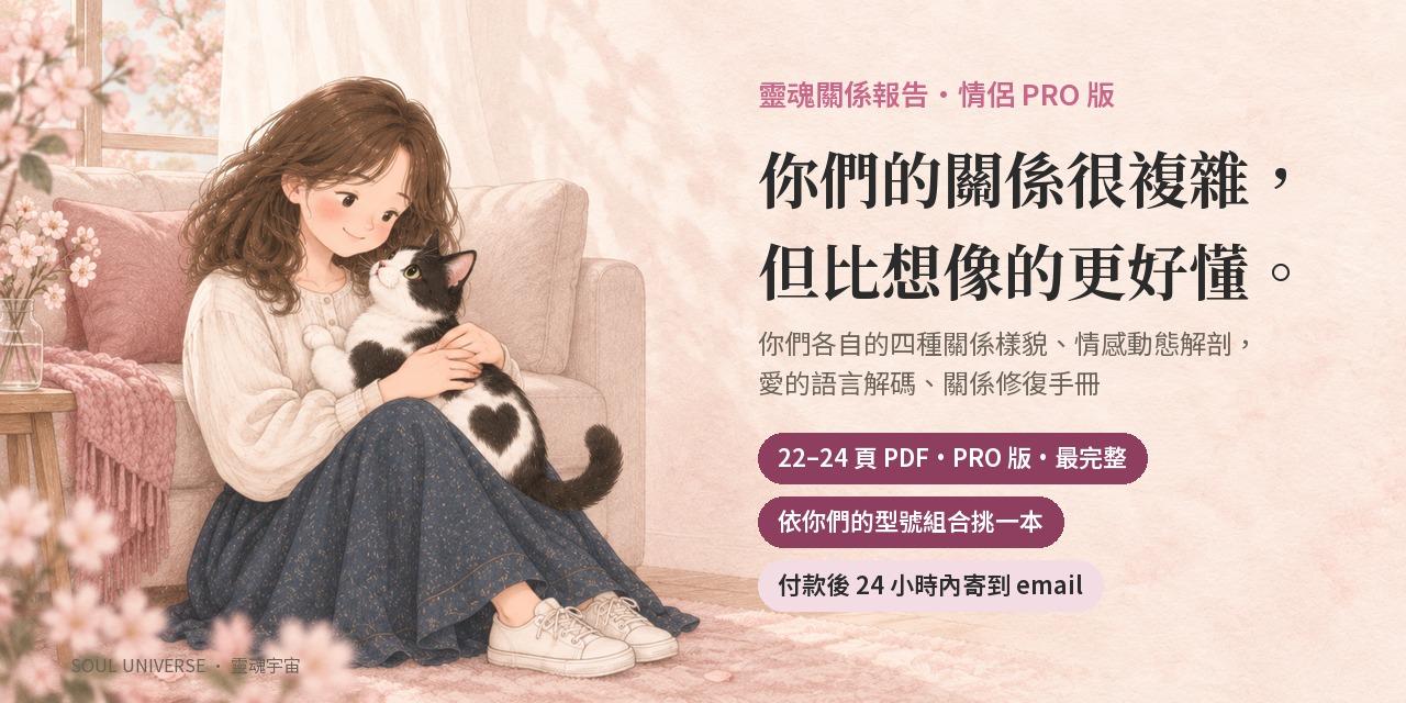 靈魂關係報告・情侶 PRO 版｜22–24 頁，你們各自的四種關係樣貌與關係修復手冊