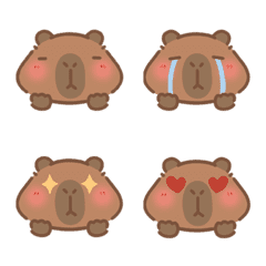 卡皮巴啦Capybara｜插畫 卡皮巴啦x小日常 – LINE表情貼 | LINE STORE