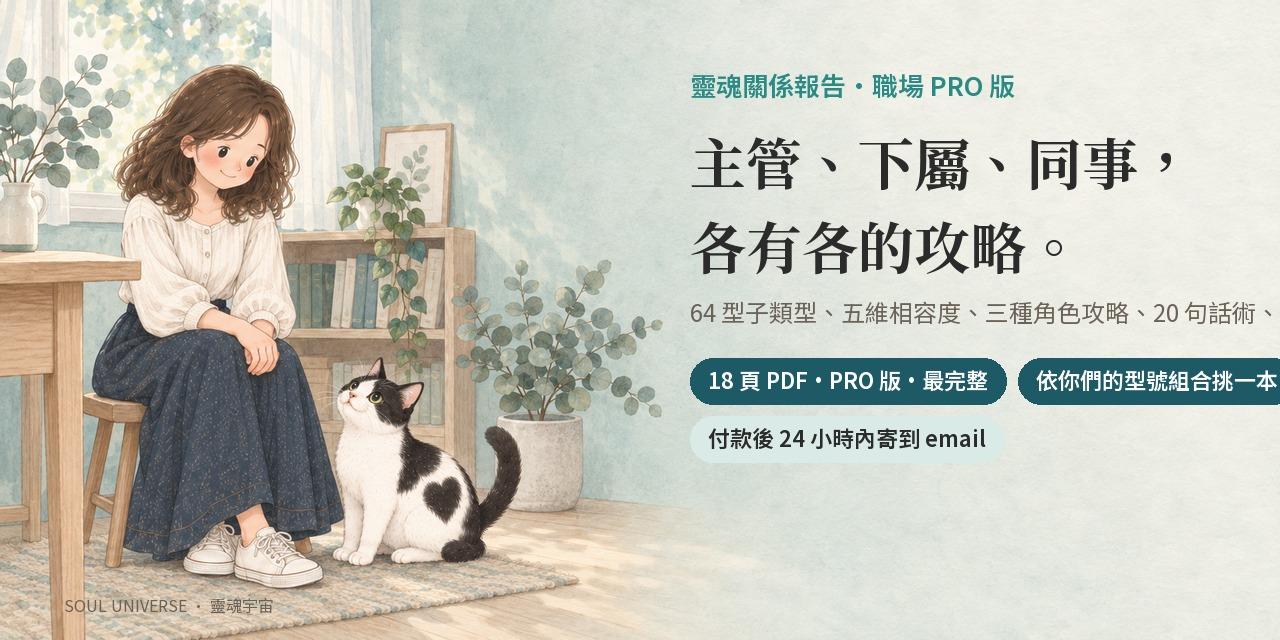 靈魂關係報告・職場 PRO 版｜18 頁，主管／下屬／同事三種角色攻略