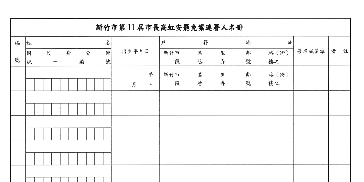 罷免高虹安：風城安心上路 📣看過來！現在就簽下連署書📣