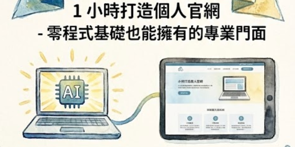 【AI 架站直播回放】1 小時打造個人官網