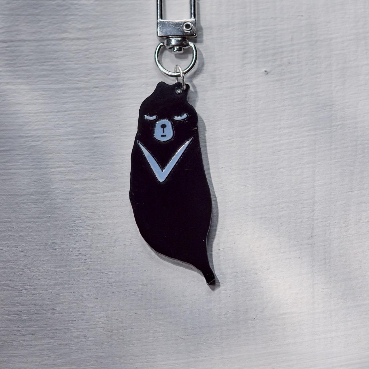 小島誌台灣黑熊壓克力吊飾