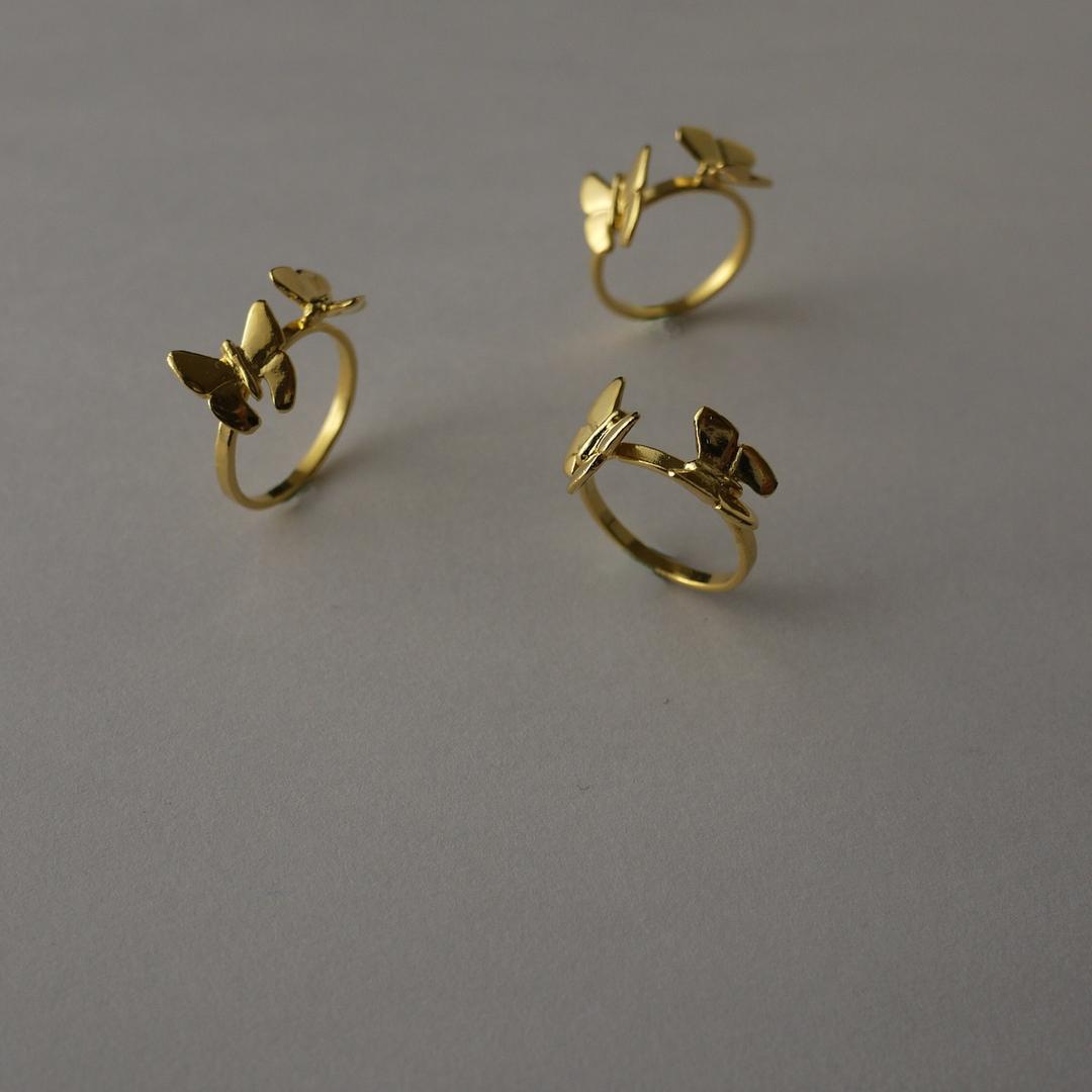 Choccy Jewelry 敲敲金工 蝴蝶金戒指