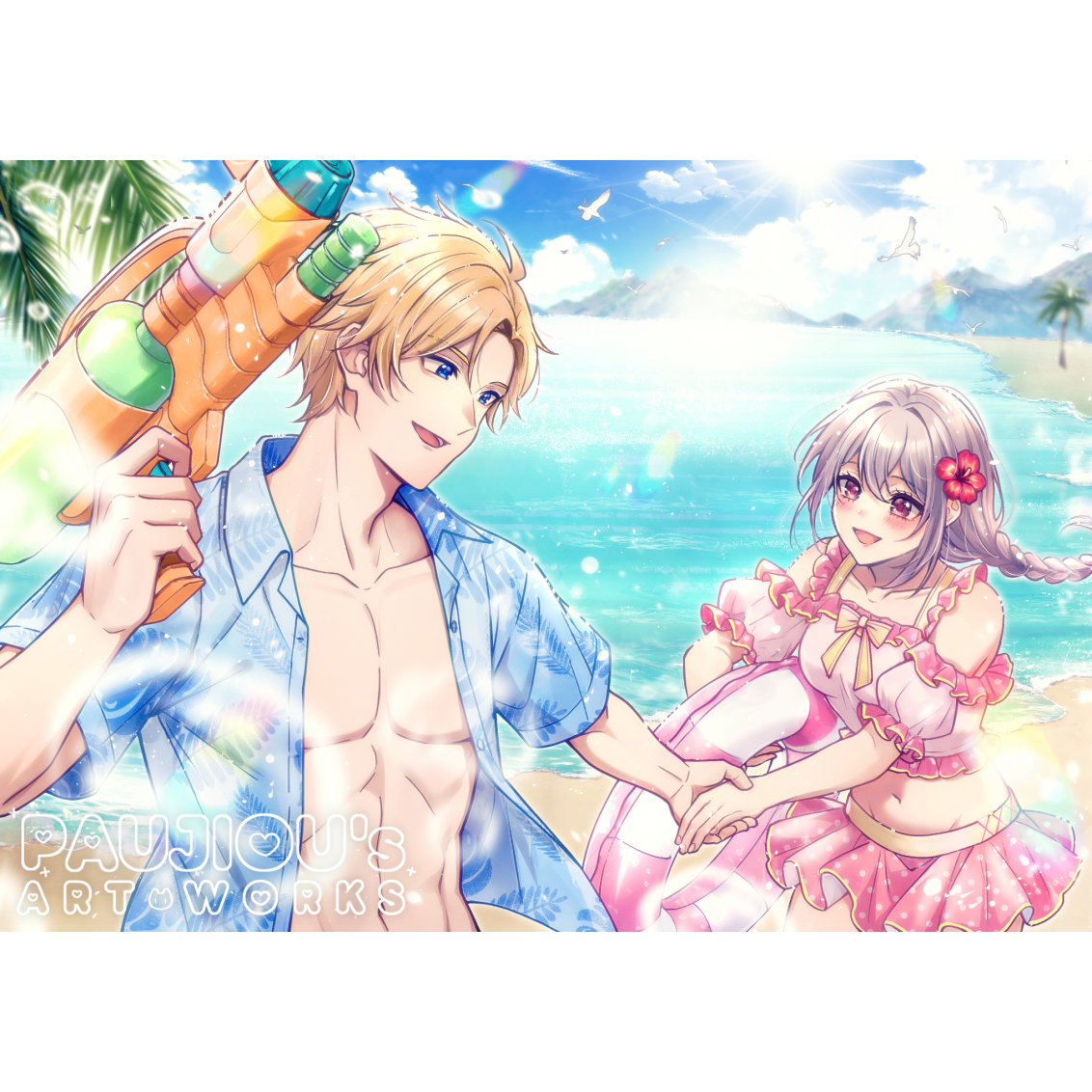 日系插畫、插畫委託、私人委託、夢圖委託、泡啾PauJiou