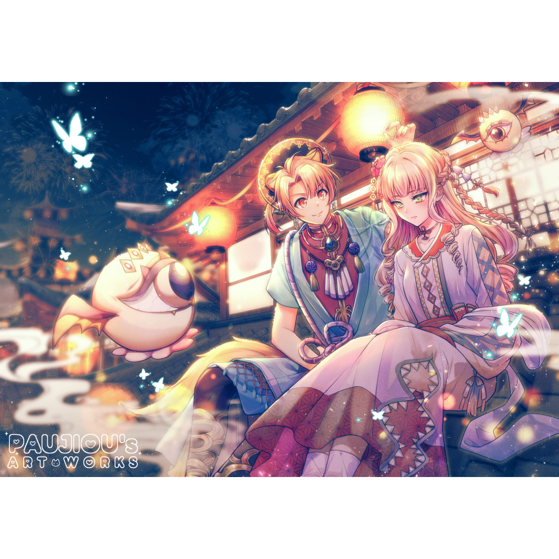 日系插畫、插畫委託、和風、私人委託、夢圖委託、泡啾PauJiou