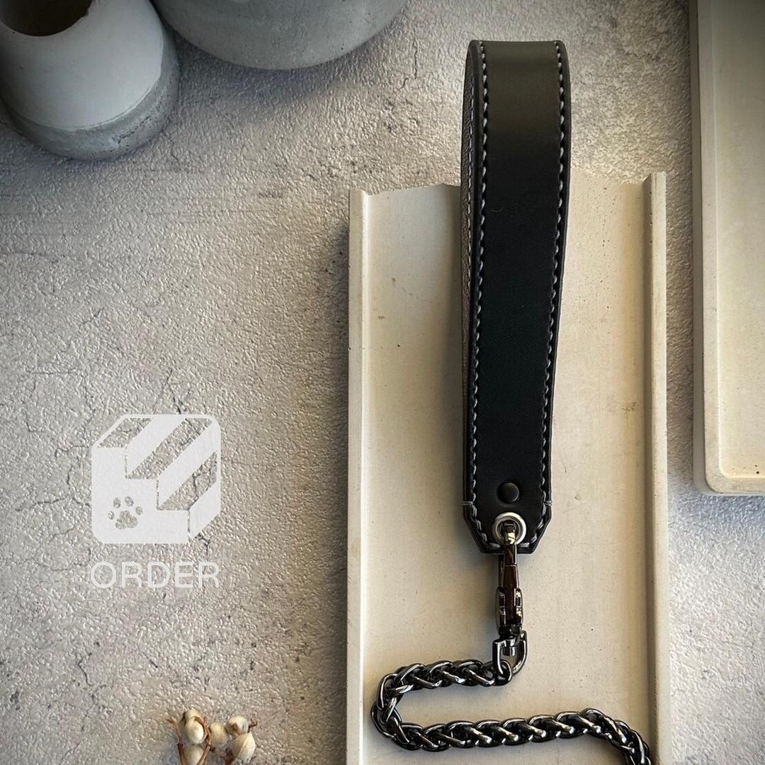階の物ORDER皮革項圈訂製🐾 【黑色】