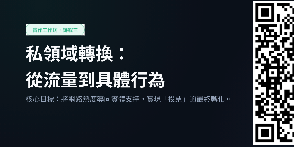 【A方案｜純讀享】自媒體經營實戰課 EP.3 私領域轉換： 從流量到具體行為｜精華簡報版
