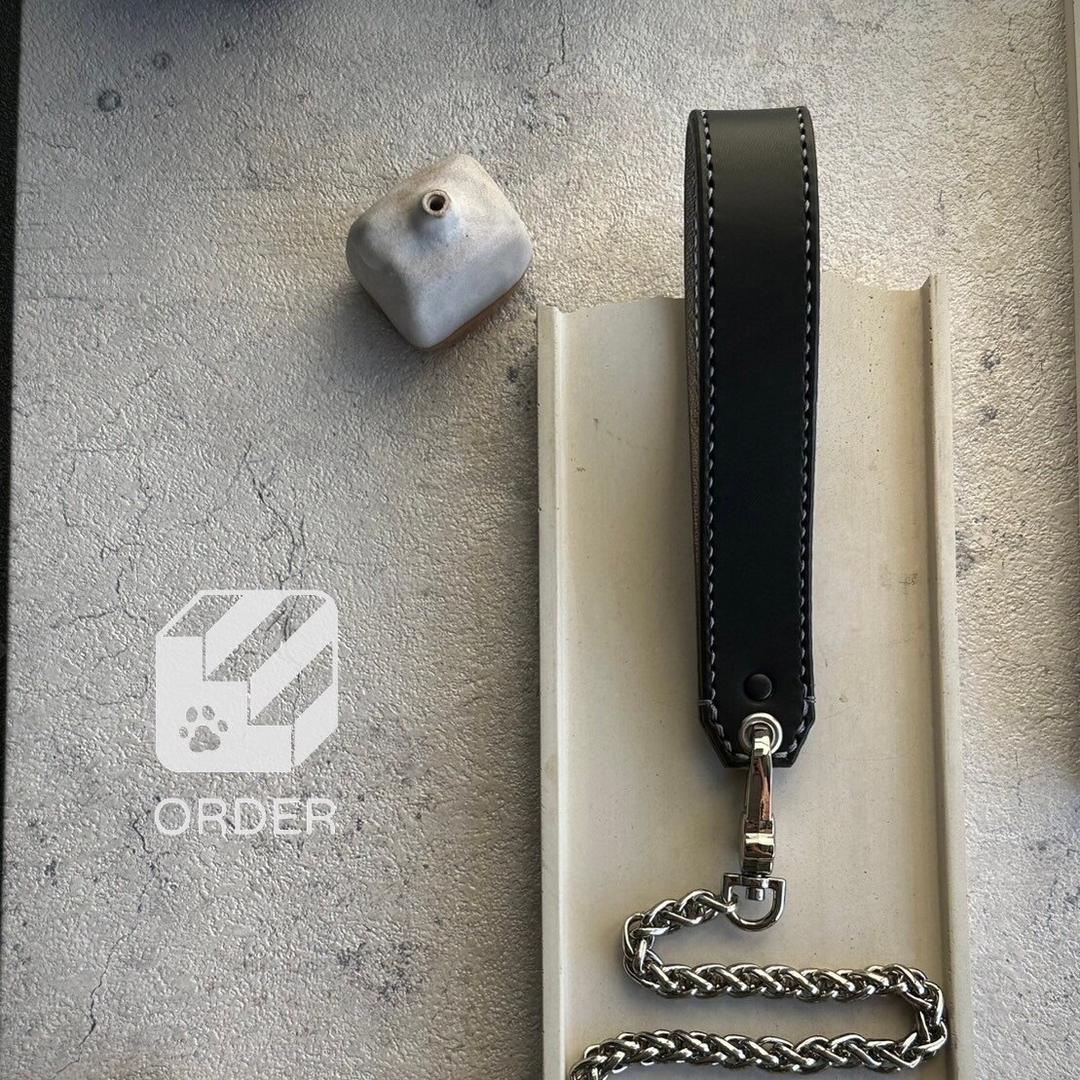 階の物ORDER皮革項圈訂製🐾 【銀色】