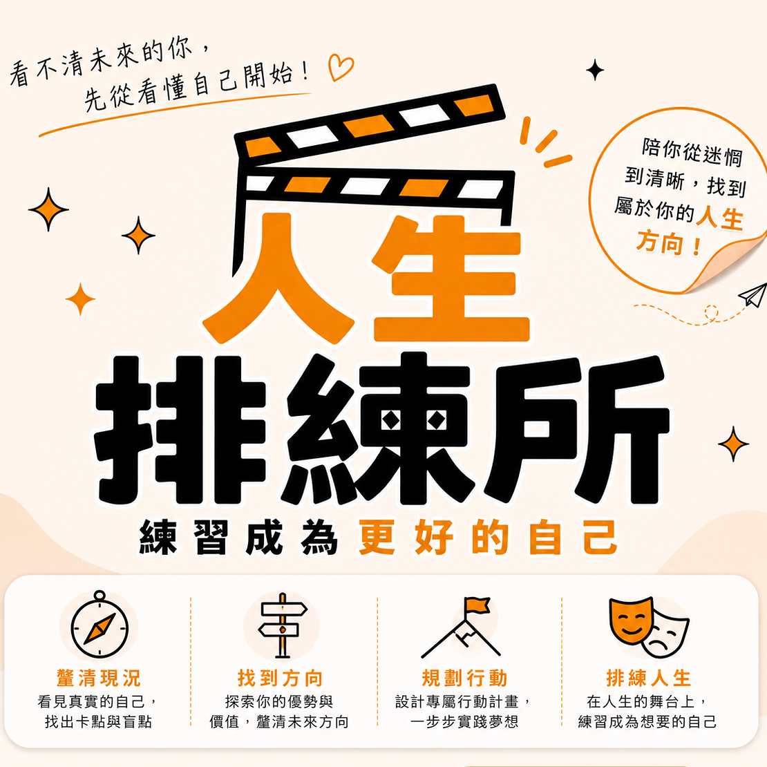 人生排練所|生涯策展師 Naomi ✍ 你的人生，就是一個值得被策展的品牌！Ready for Your Best Life！ 為什麼叫『人生排練所』？