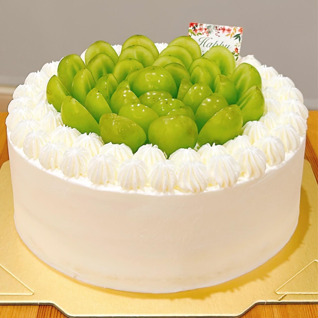 甜舖子甜點 Gloria Bakery [綠葡萄鮮奶油蛋糕] 原味蛋糕/原味北海道鮮奶/新鮮綠葡萄