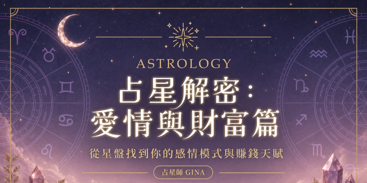 療癒星盤 Gina 最新活動 場次 8/18 報名中