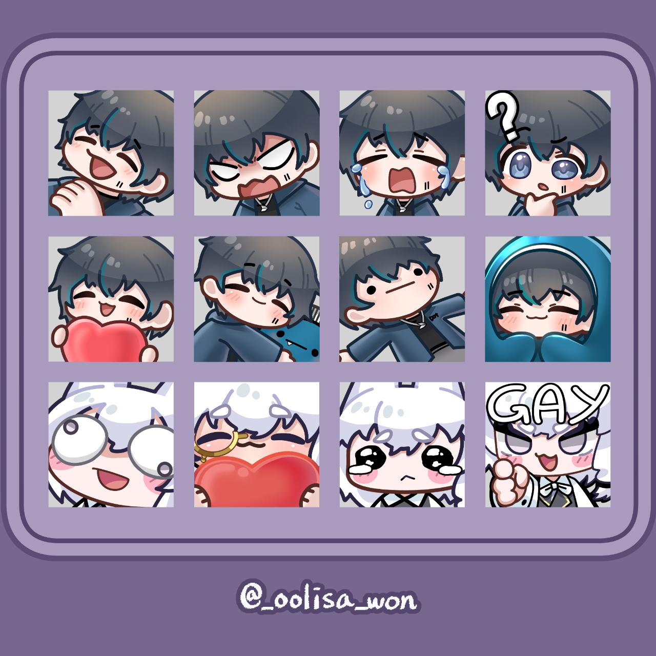 藤野瓜 貼圖|Emote