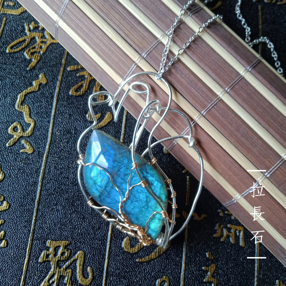 鐵鍋燉大鵝 金屬編織。天然石