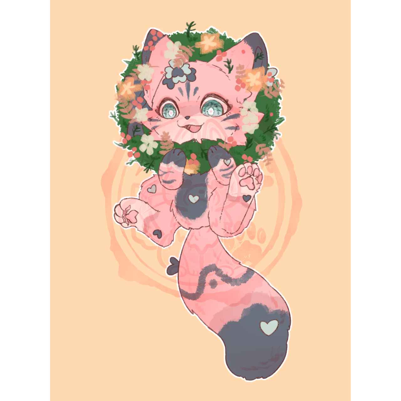 嘔菟物是隻綿菓子獺 YCH『2023聖誕節』 NT$350↑