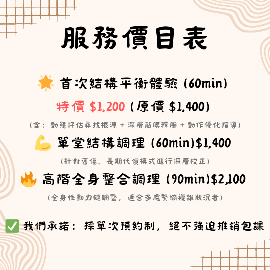 膜摩結構調理｜高雄運動按摩