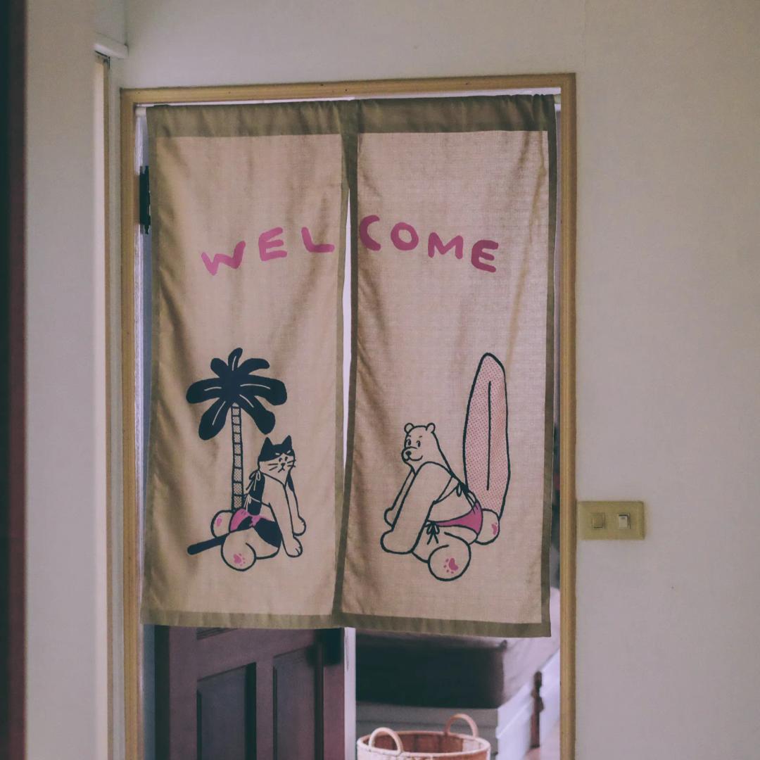 黑白小姐 Miss B&W 歡迎光臨 性感門簾 共2色