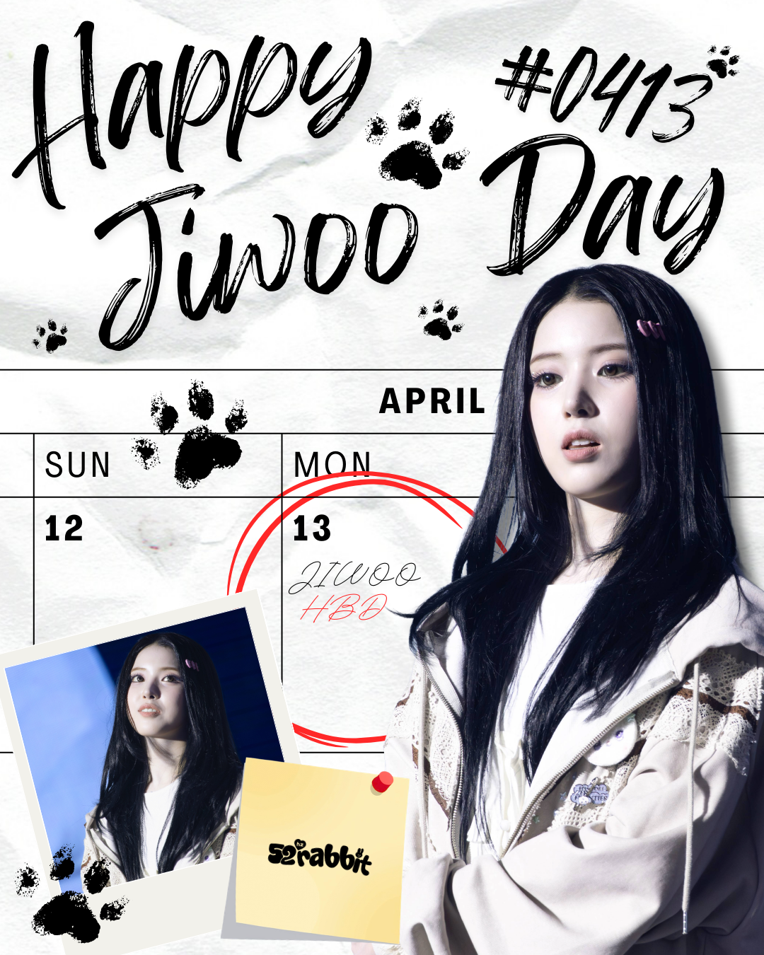 ⓿❹❶❸ 𝓗𝓪𝓹𝓹𝔂 𝓙𝓲𝔀𝓸𝓸 𝓓𝓪𝔂 ⓿❹❶❸ - 義賣手幅生日應援計劃