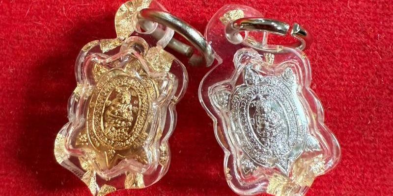 龍婆柳迷你清債財龜(包金箔防水殼)