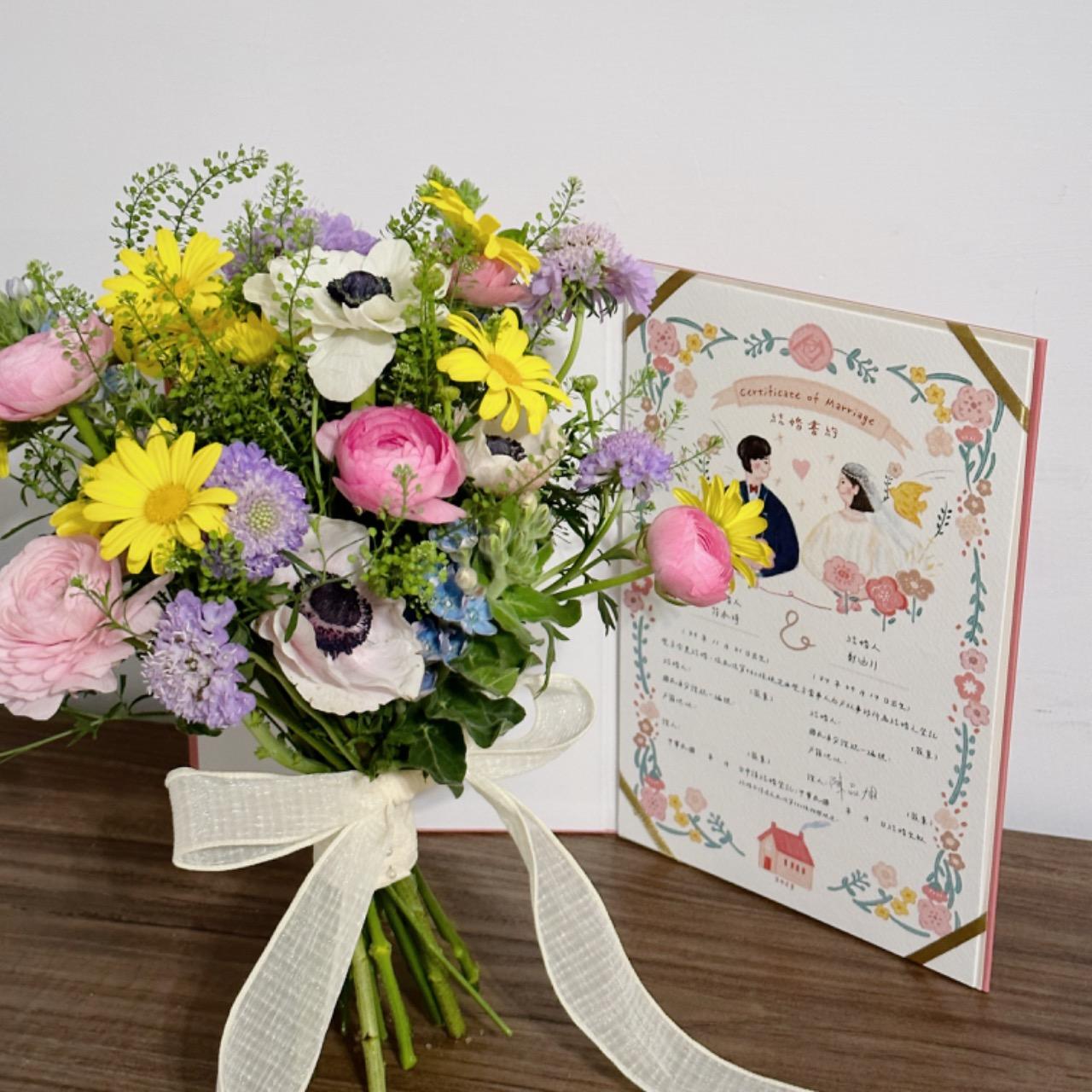 drift FLORISTRY 新娘捧花、結婚送禮、新娘花、玫瑰花束、玫瑰捧花、胸花、鮮花花禮、歐美自然風、自然系捧花、白綠花束