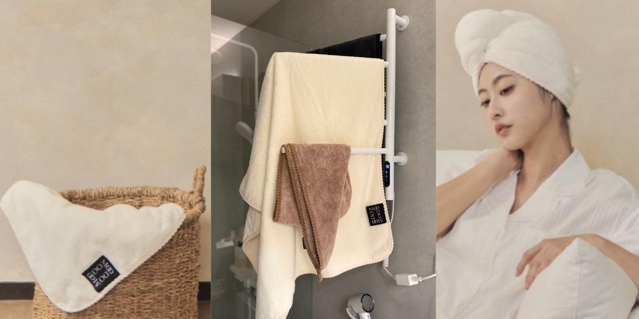 台中好媳婦Una的好物分享！ 3天賣出千條的質感浴巾！超強吸水力&銀離子抗菌不容易發臭！浴巾/毛巾/乾髮帽/方巾 4種尺寸多色可選！