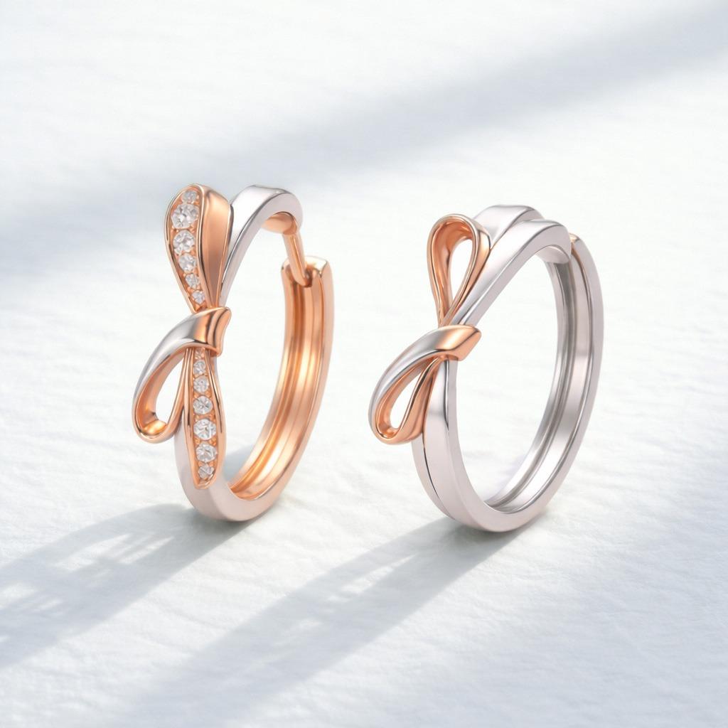 CONVERGE HALATION  尋光 #珠寶#K金#鑽石#蝴蝶結#耳環