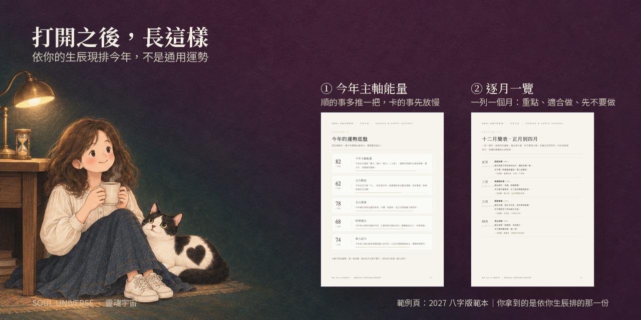 Soul Report 年度流年報告｜八字或紫微二選一，把今年翻成看得懂的話