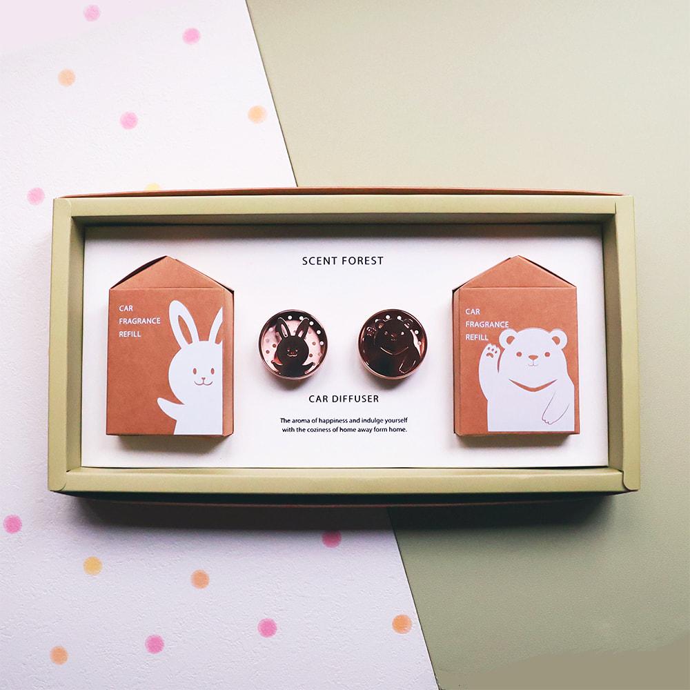 SCENT FOREST 香氛森林 SCENT FOREST 香氛森林 - 小萌寵車用香氛-情人小動物禮物組合【情人自選組合】 | SCENT FOREST 香氛森林