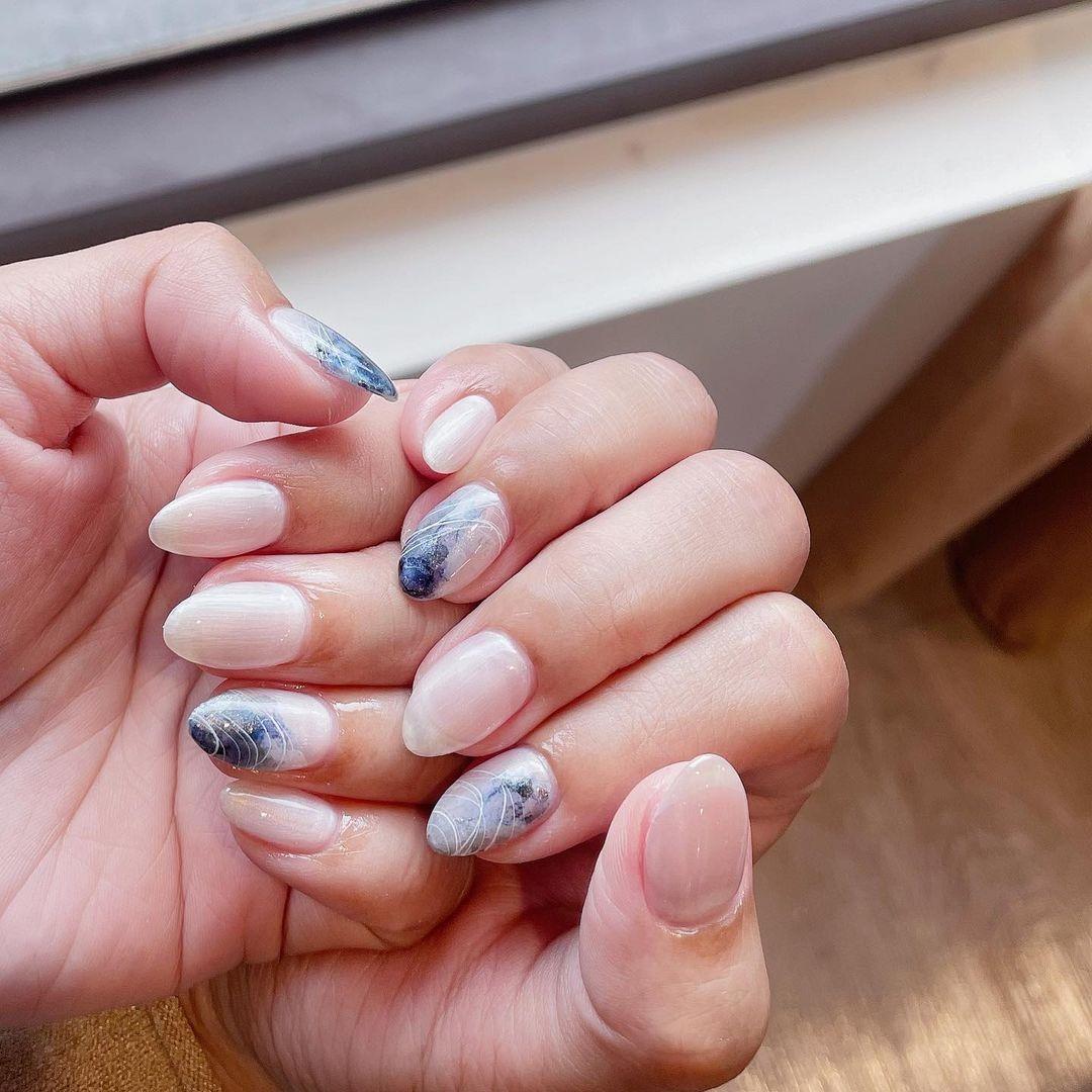 ELLY SALON 竹北 美甲珍珠暈染