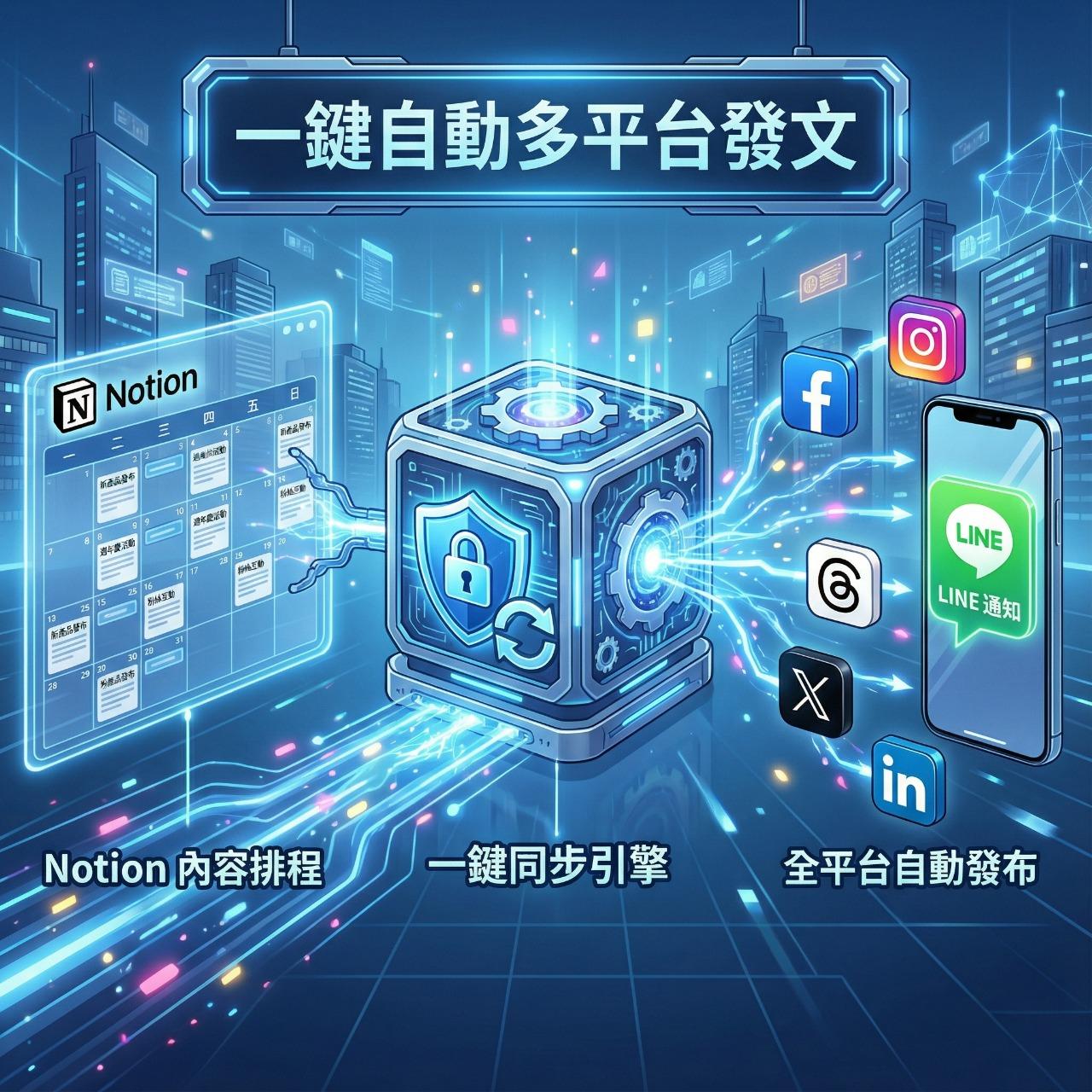 n8n 一鍵自動多平台發文