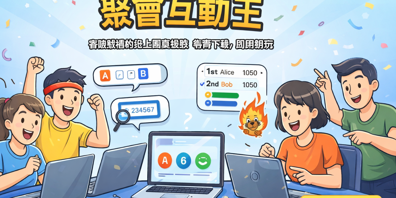 《聚會互動王》線上團康互動遊戲｜最多 50 人即時同樂｜免下載即開即玩