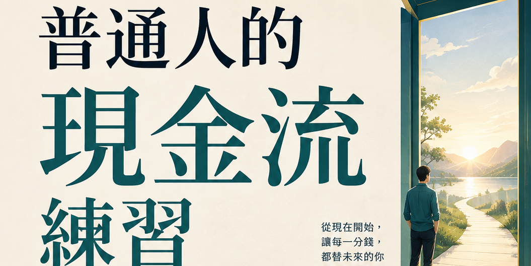 《普通人的現金流練習》電子書商品主圖，作者阿J，內容涵蓋薪水、預備金、負債、ETF、基金與現金流理財。