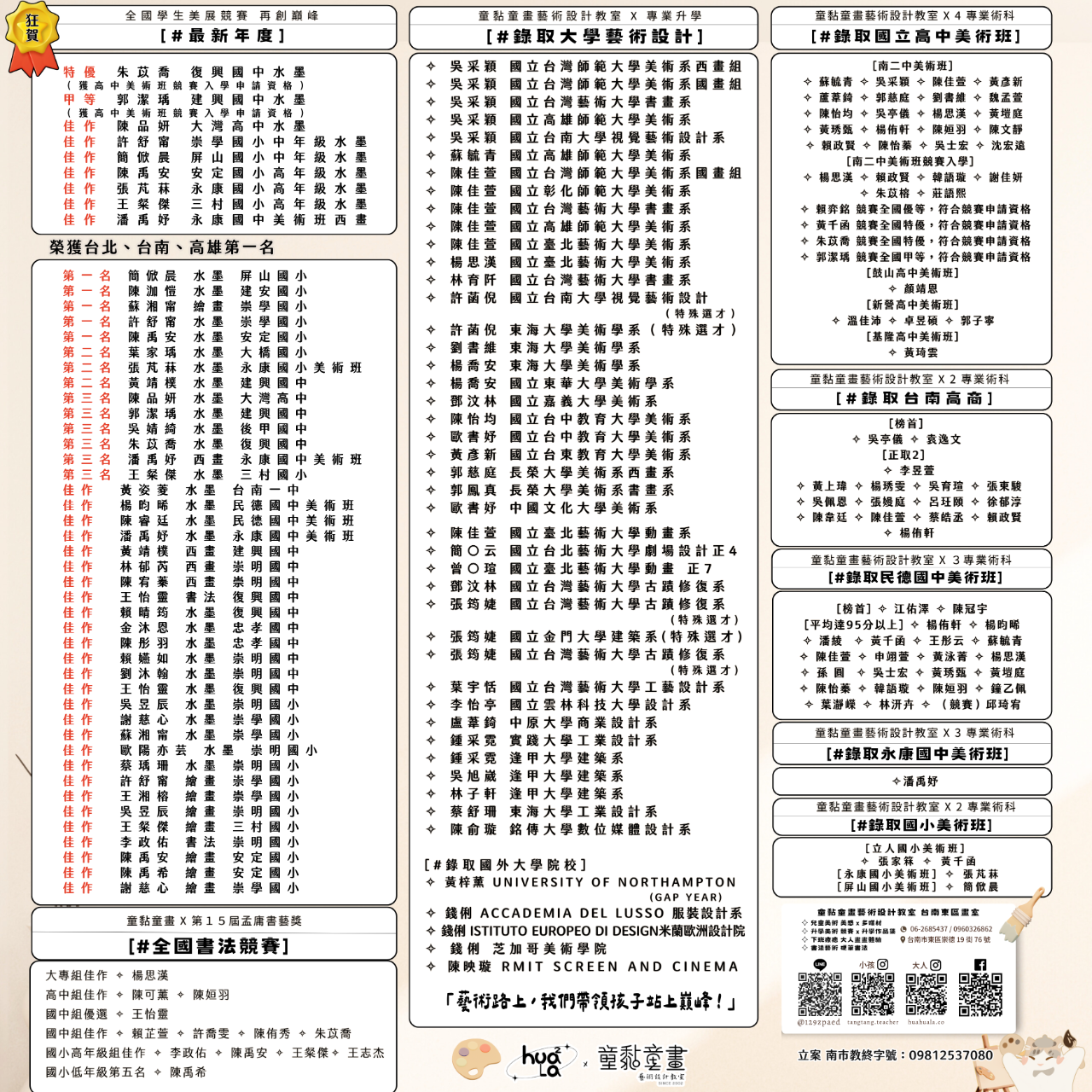 童黏童畫藝術設計教室｜台南畫室