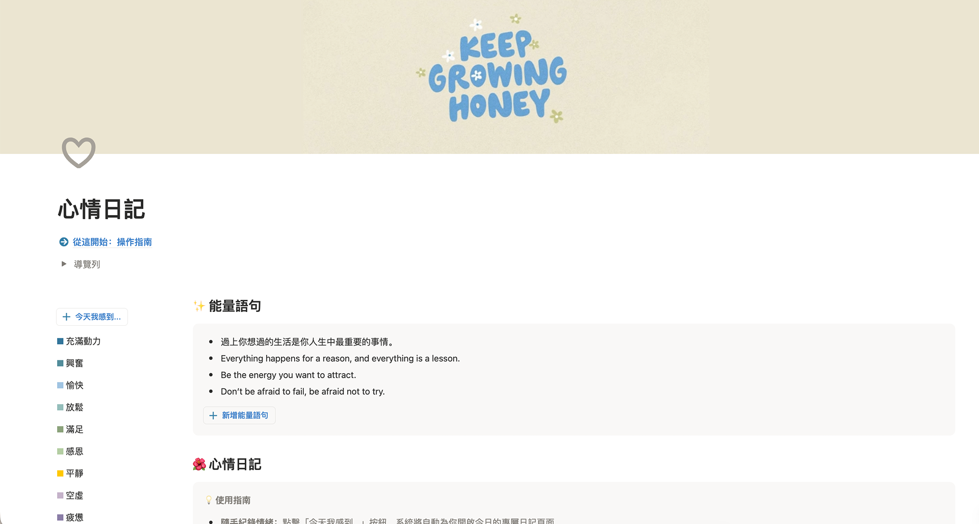 心情日記 The Mood Diary