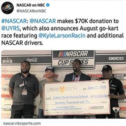 NASCAR makes $70,000 donation to Urban Youth Racing School via NBC Sports