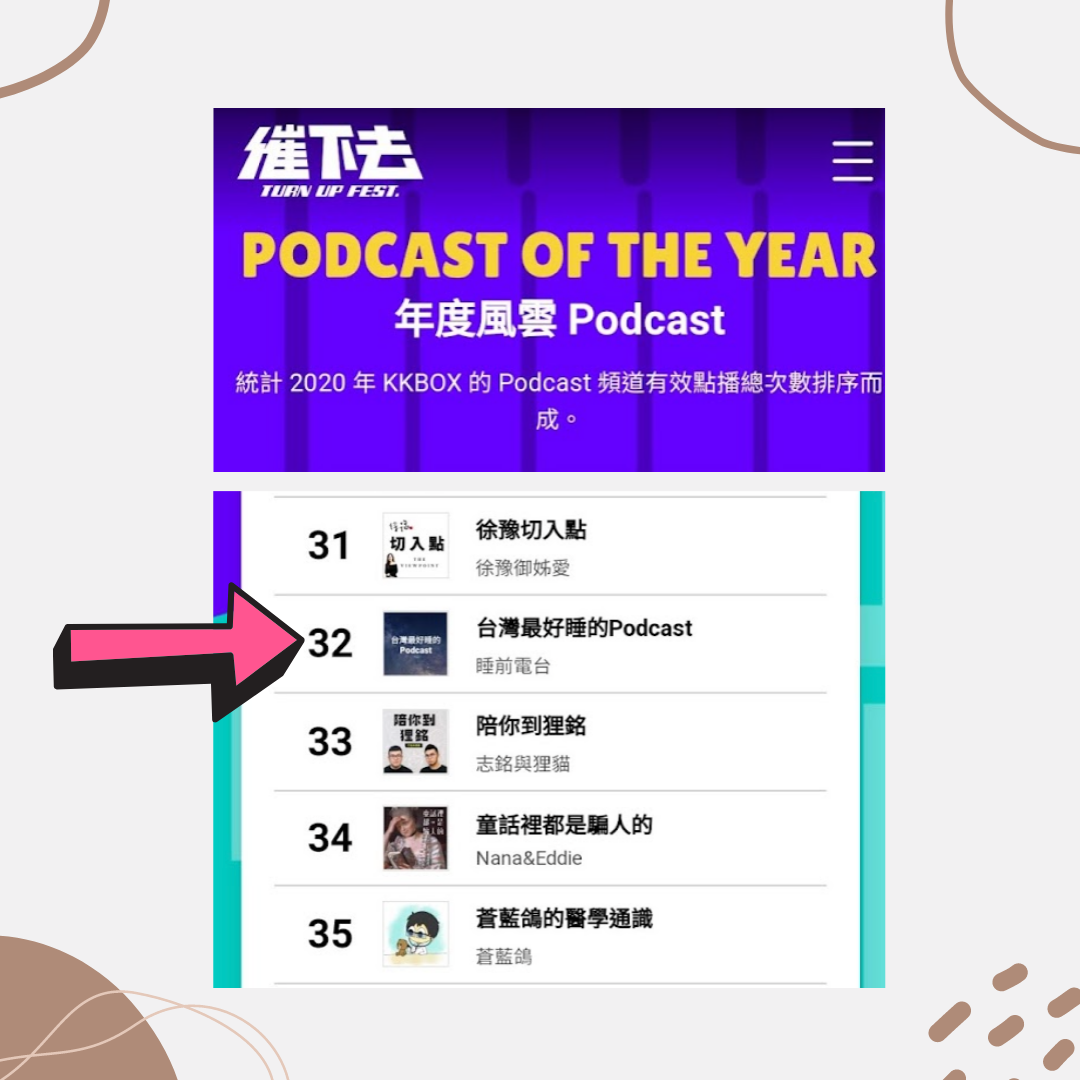 台灣最好睡的Podcast 百大PODCAST 台灣最好睡的PODCAST