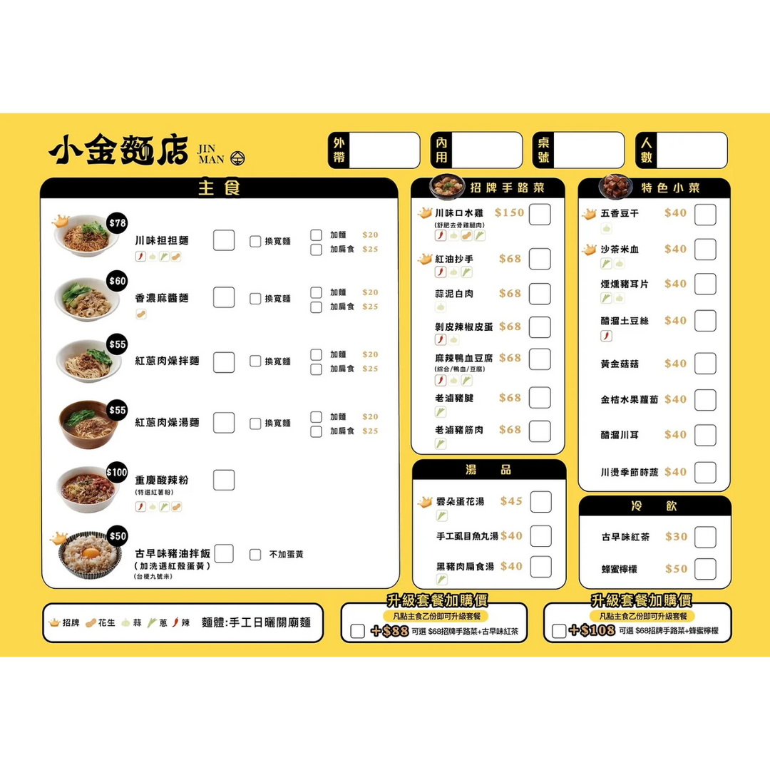 小金麵店 台南麵食專賣店