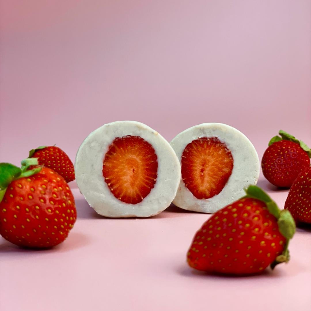 我捲烘焙 草莓芋泥球