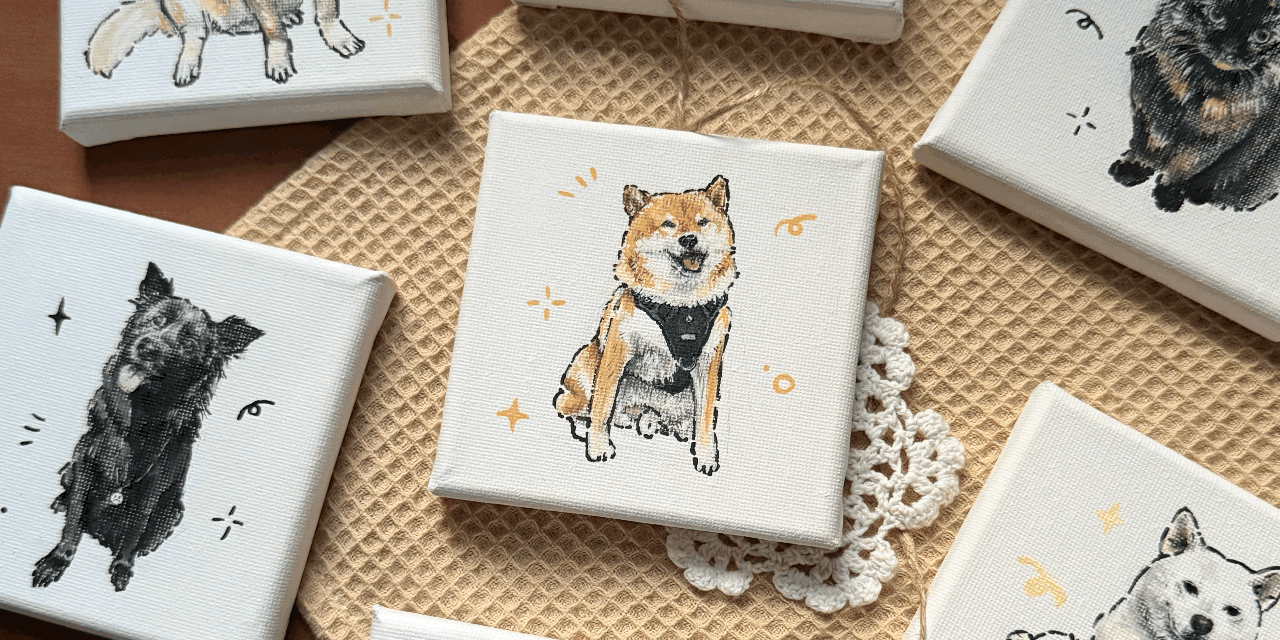 ꒰ qbii ꒱ 寵物肖像畫 寵物似顏繪