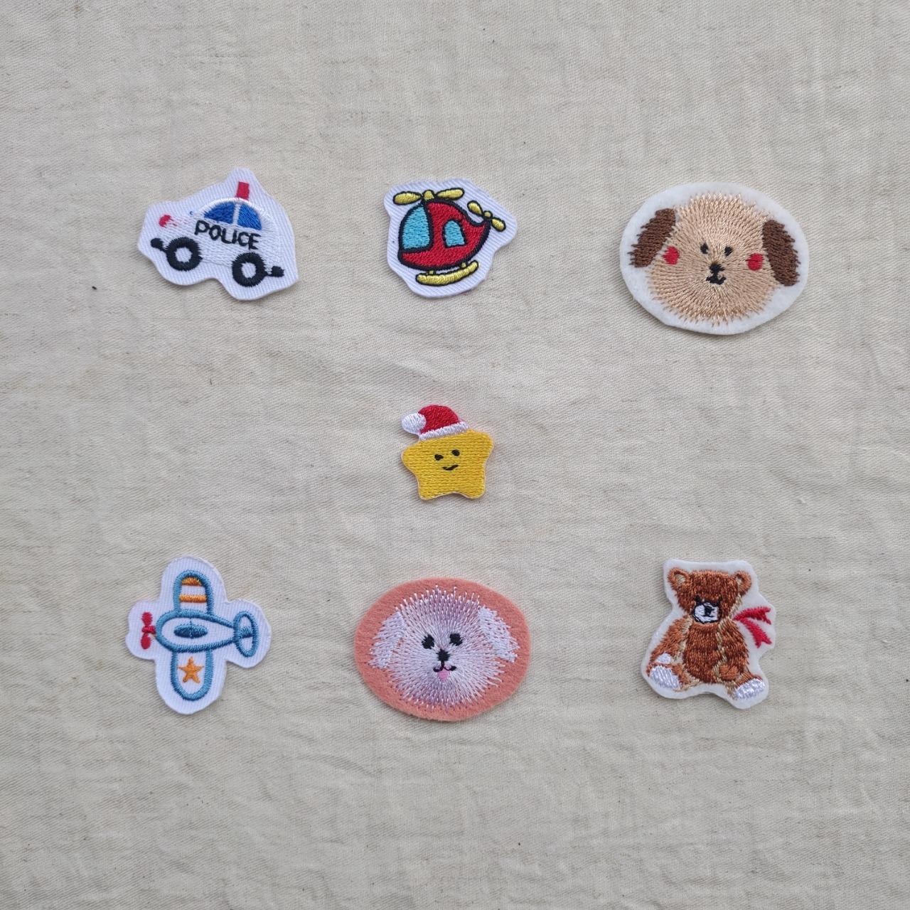 嫩嫩喵手作 刺繡布貼 電腦刺繡