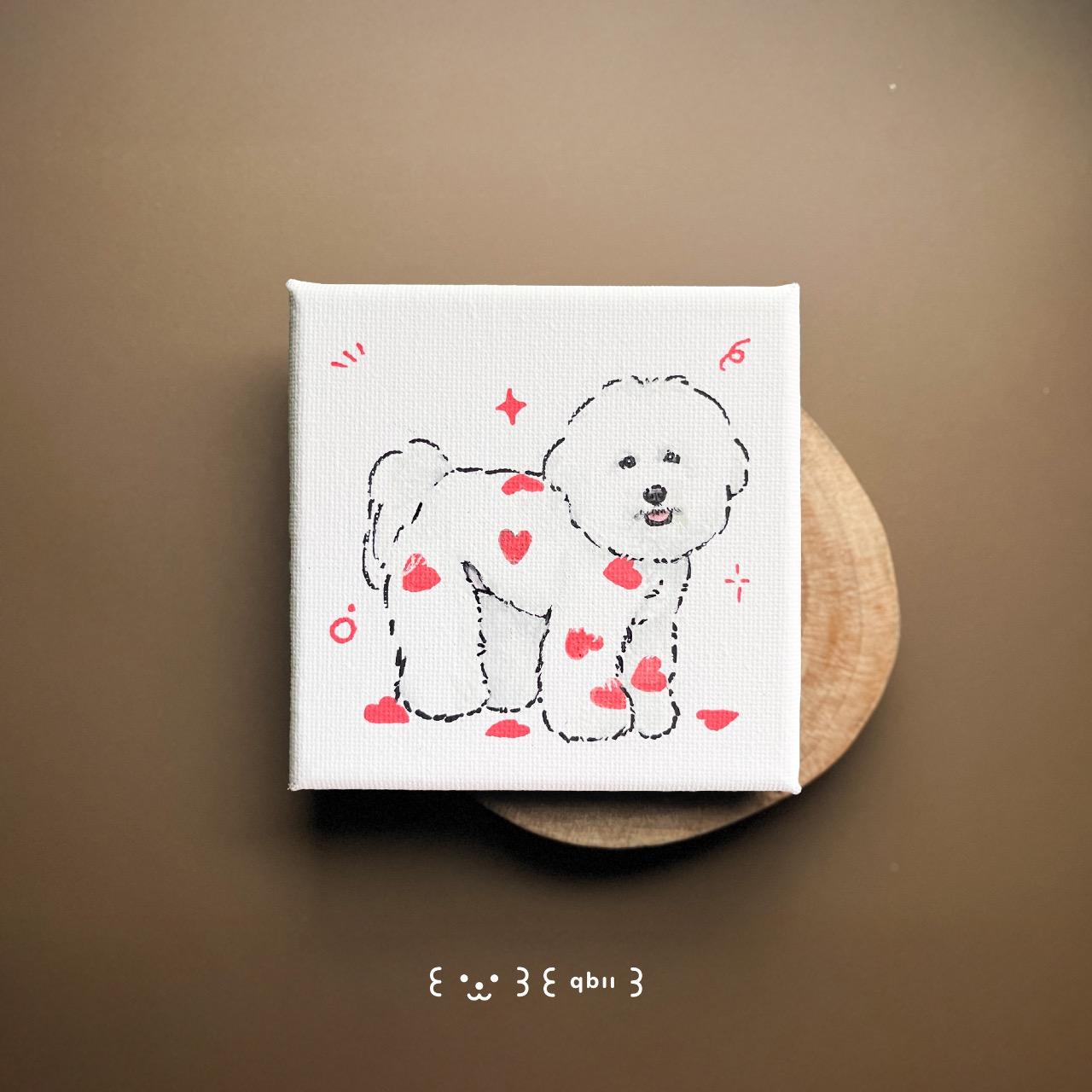 ꒰ qbii ꒱ 寵物肖像畫 讓人心臟爆擊的 Noopy +♡*