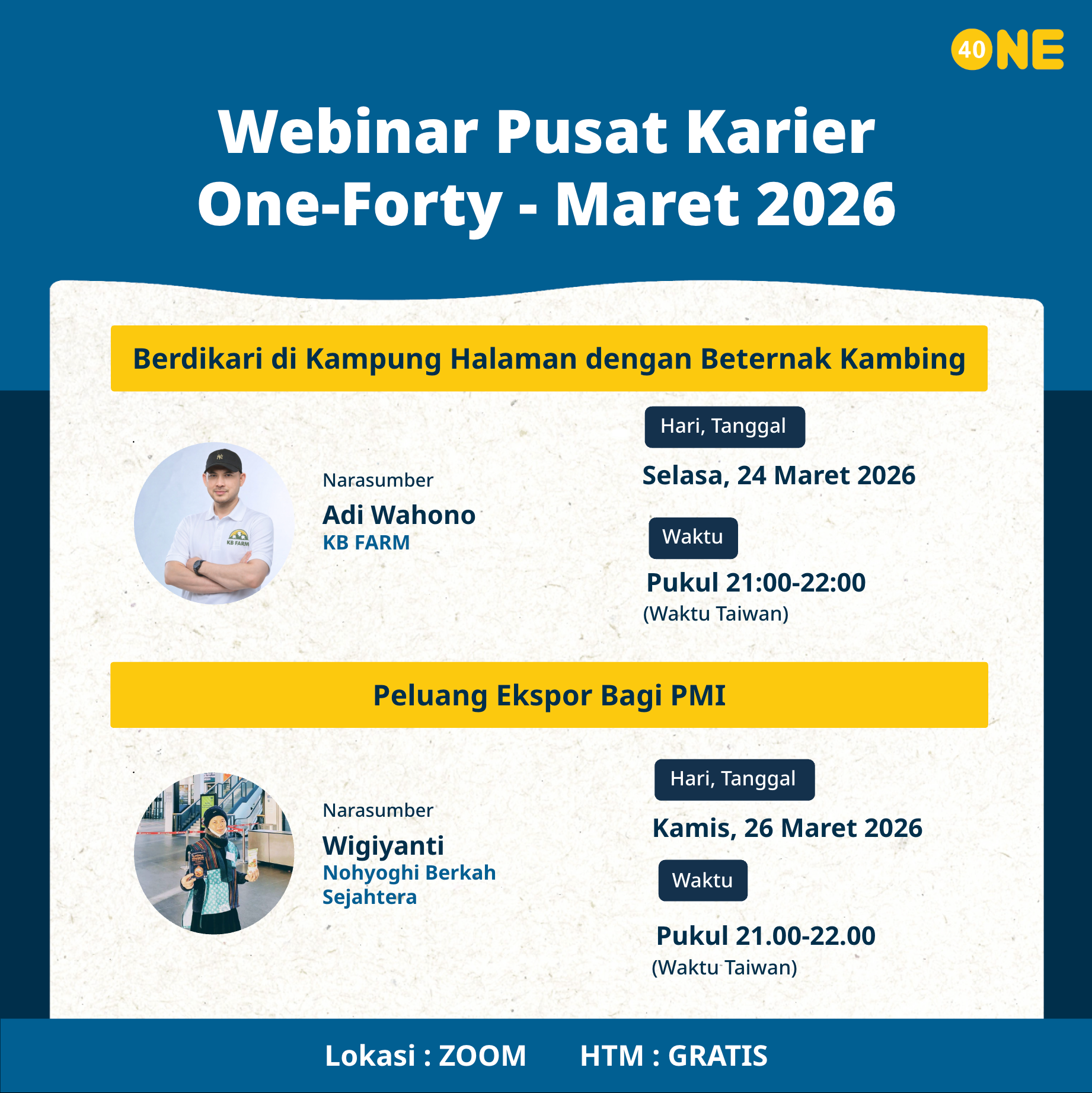 Webinar One-Forty GRATIS (Maret)