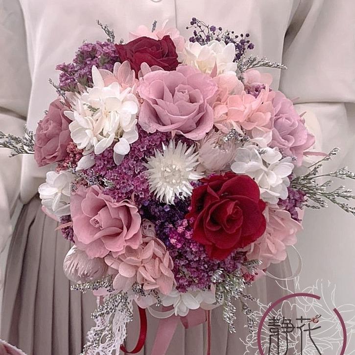 靜花 Jing Flower 情人節花束／求婚花束／婚禮小物／生日送禮／母親節／畢業花束／客製化搭配