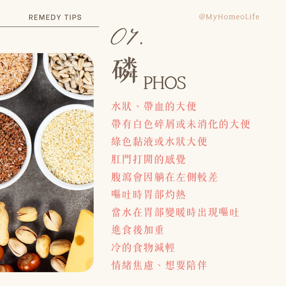 順勢療法磷PHOS腸胃炎療劑應用
