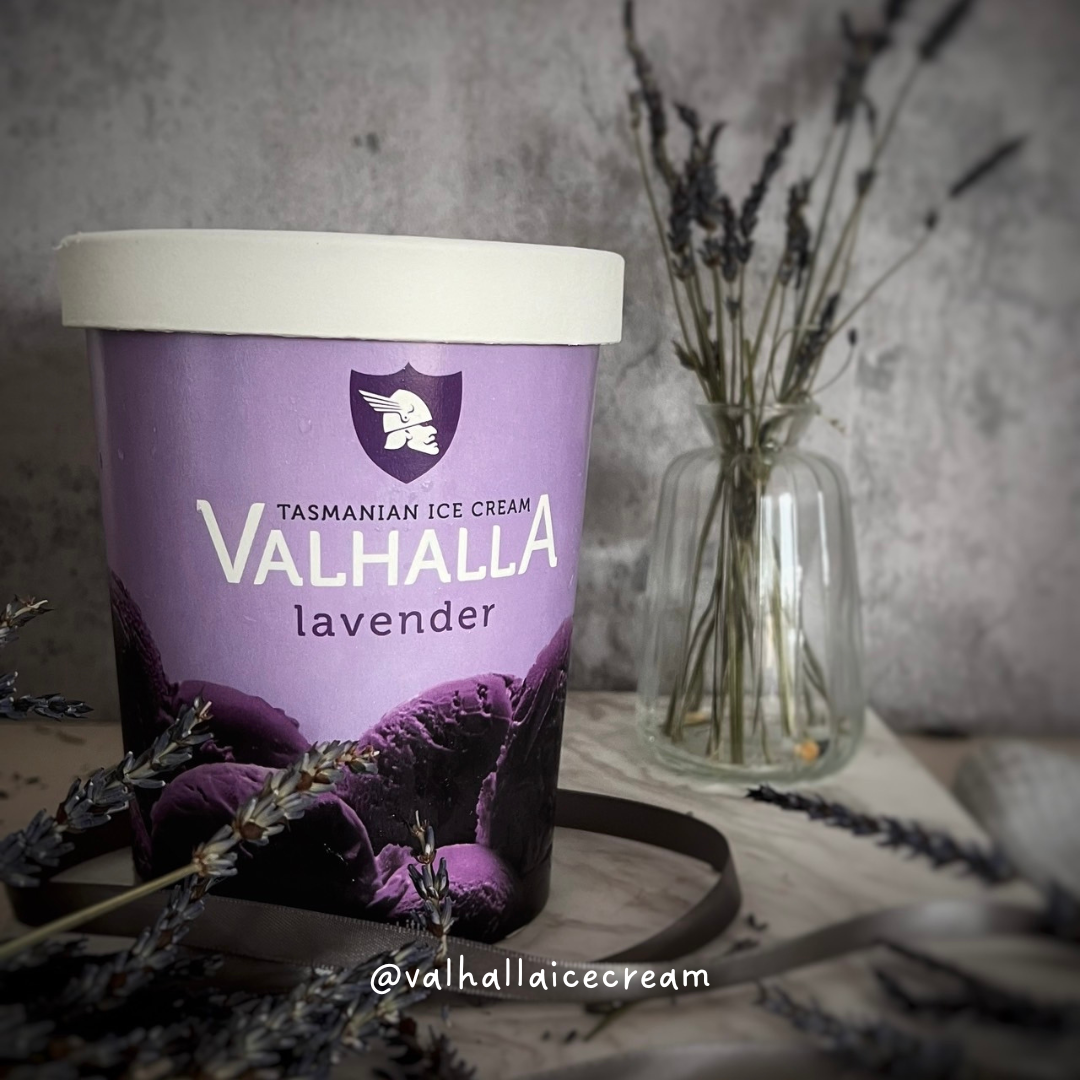 Valhallaicecream 1L tub lavender ice cream