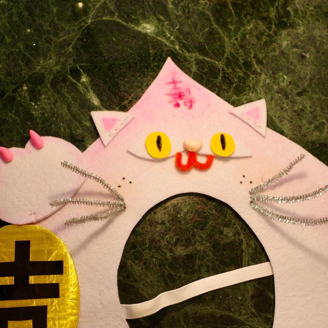 新富有樂市 招財貓貓出巡中！立體面具工作坊