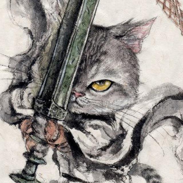 水墨貓劍客