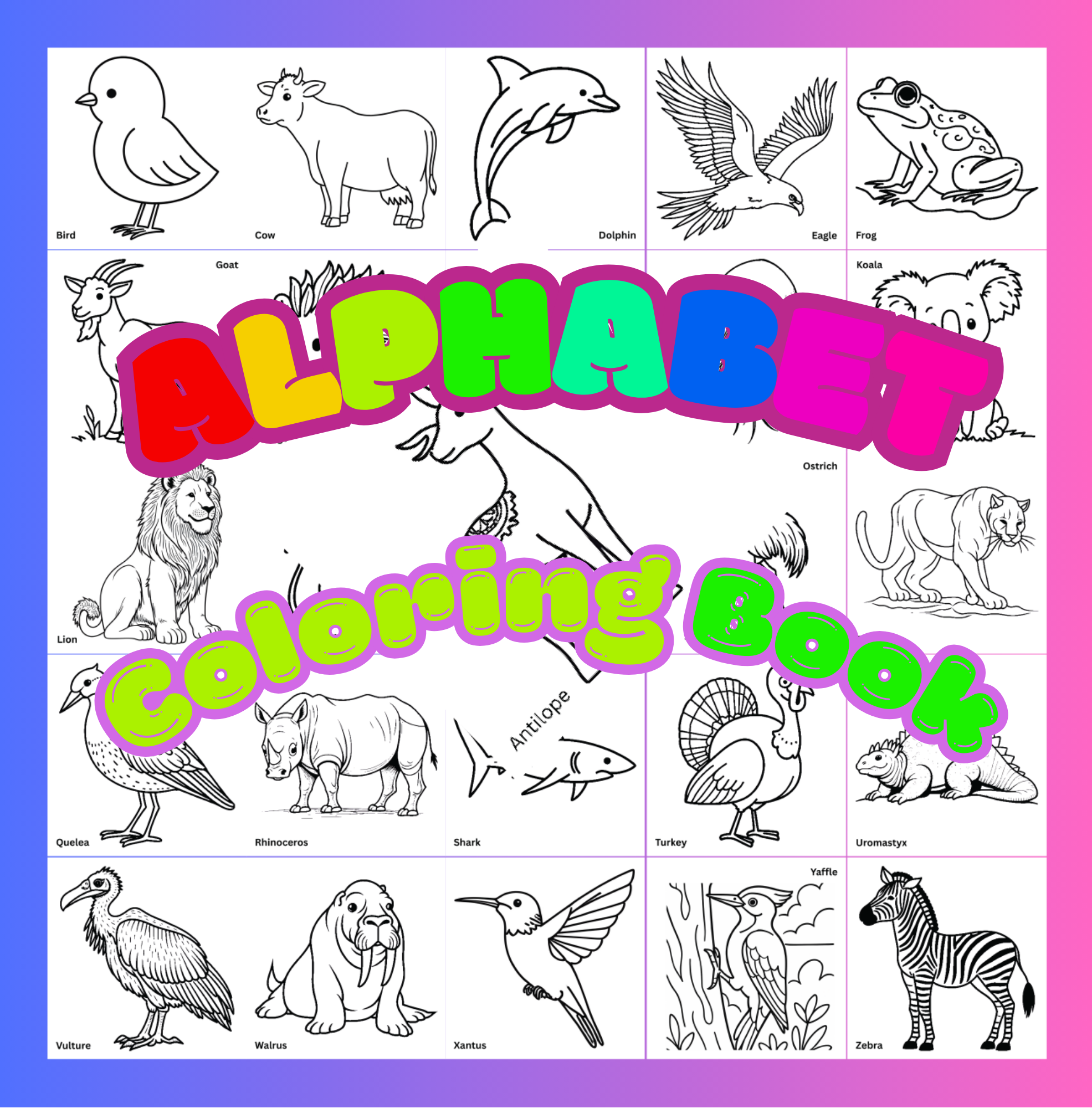 Alphabet Coloring Book
